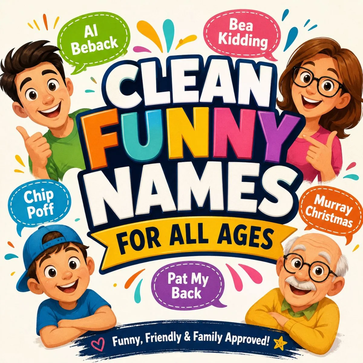 Clean funny names for all ages with playful, family-friendly name ideas
