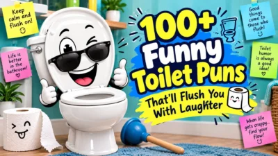 100+ Funny Toilet Puns That’ll Flush You With Laughter 🚽